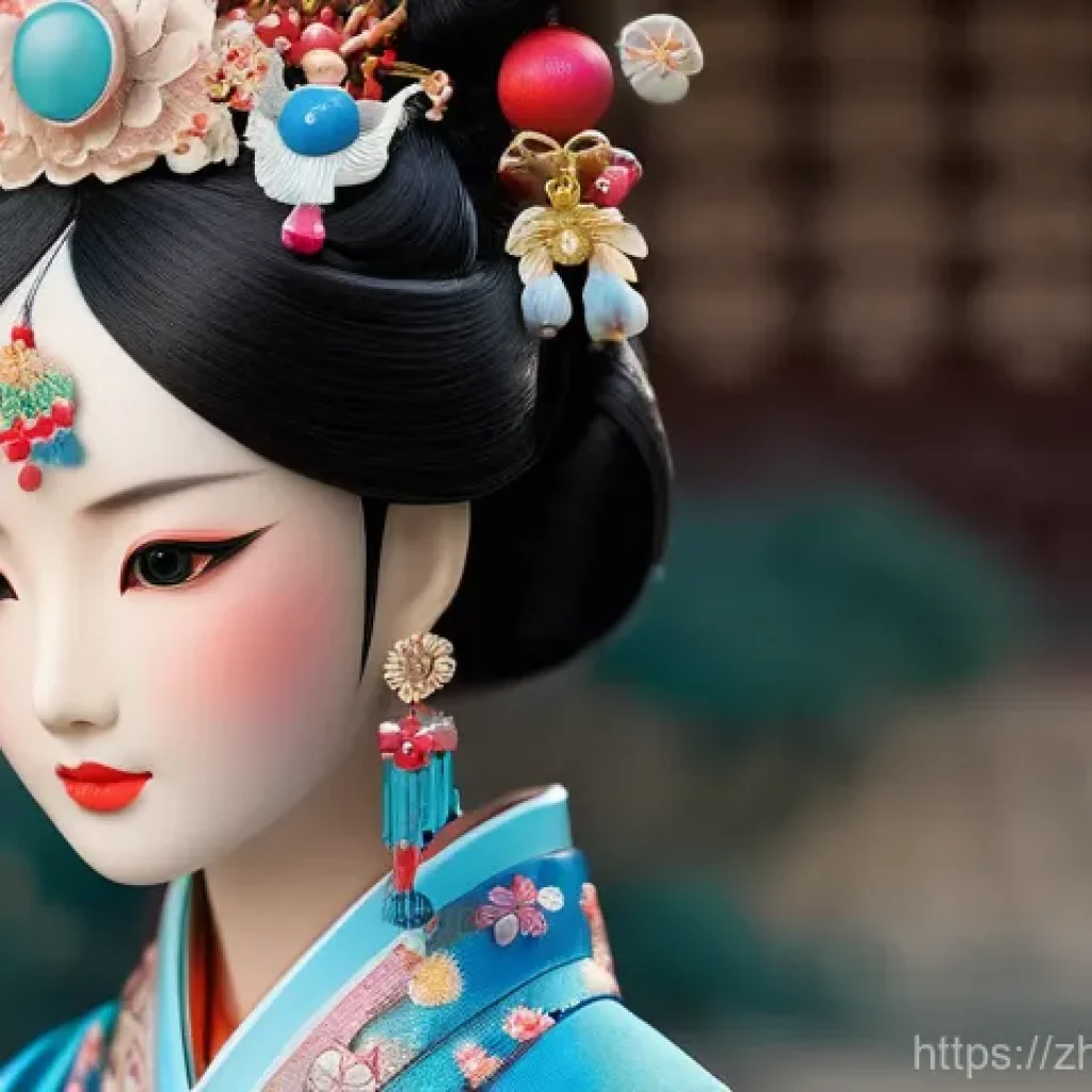 미미 팬덤의 글로벌 네트워크 - A highly detailed and exquisitely crafted image of a MIMI trendy toy figure, showcasing a fusion of ...