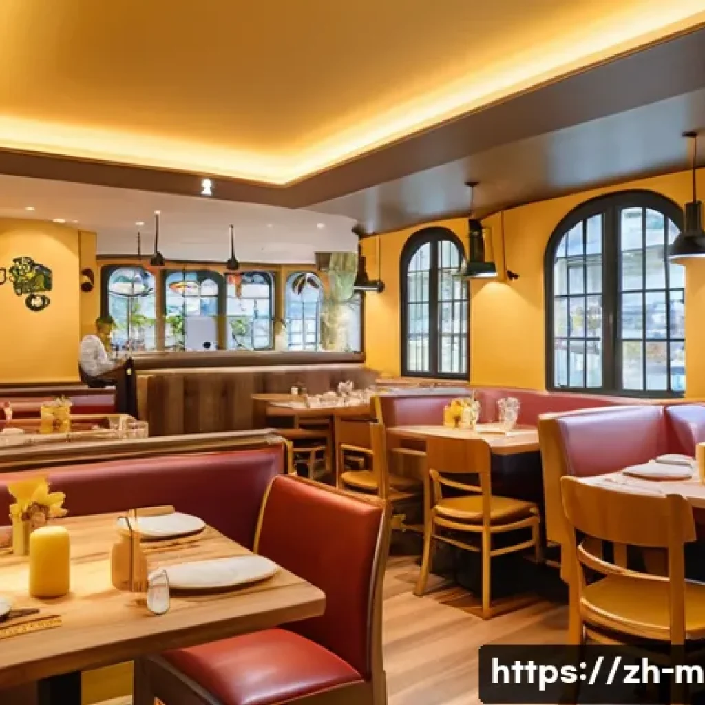 미미와 캐릭터 테마 카페 - A vibrant and cozy themed cafe interior, brimming with cute Q-version characters of Mimi and her fri...