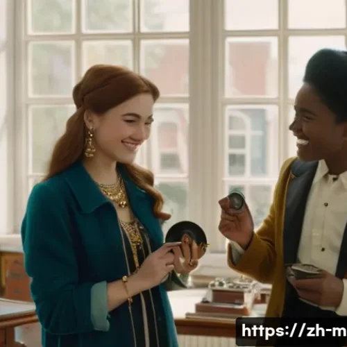 미미의 주요 소비자층 - A group of diverse young adults, aged 20s-30s, are gathered in a brightly lit, cozy room. They are e...